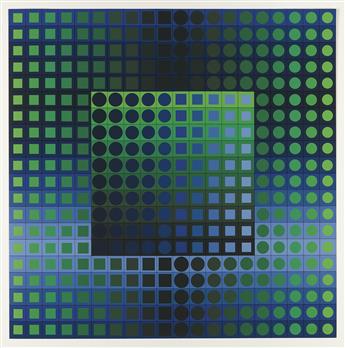 VICTOR VASARELY Two color screenprints.